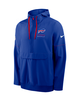 Buffalo Bills Sideline Anorak Men's Nike NFL 1/2-Zip Hooded Jacket